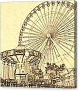 Ferris Wheel Navy Pier Canvas Print