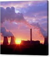 Fiddlers Ferry Coal-fired Power Station Canvas Print