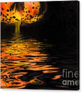 Fire Reflections Canvas Print