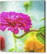 Firefly Garden Zinnia Canvas Print