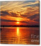 Firey Sunset Canvas Print