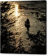 Fishing At Sunset - Thousand Islands Saint Lawrence River Canvas Print