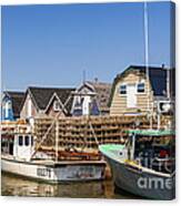 Fishing Boats Docked In Prince Edward Island Canvas Print