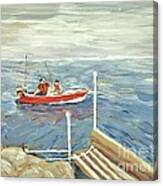 Fishing Day On Georgian Bay Canvas Print