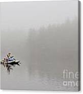 Fishing In The Fog Canvas Print