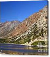 Fishing On Lundy Lake Canvas Print