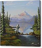 Fishing The High Lakes Canvas Print