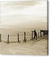 Fix On The Prairie #1 Canvas Print