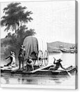 Flatboat, Wyoming Canvas Print
