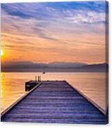 Flathead Lake Sunrise Canvas Print