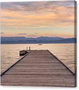 Flathead Lake Sunset Canvas Print
