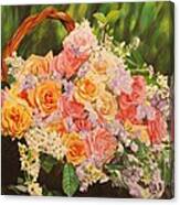 Flower Basket Canvas Print