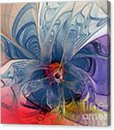 Flower Power-fractal Art Canvas Print