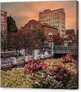Flowers In The City Canvas Print