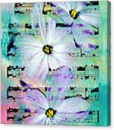 Flowers Sing In D Canvas Print