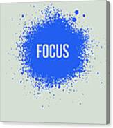 Focus Splatter Poster 1 Canvas Print