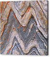 Folded Granite Canvas Print