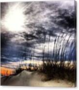 Folly Beach #sunset #spring #beach Canvas Print