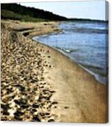 Footprints In The Sand Canvas Print