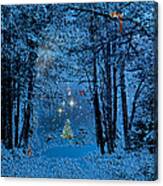 Forest Animal Christmas Canvas Print