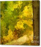 Autumn Forest Impression Canvas Print