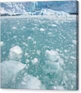 Fortuna Glacier Descending To Antarctic Canvas Print