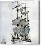 Four Masted Barque Canvas Print
