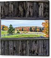 Framed-autumn In Vermont Canvas Print