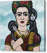 Frida In The Sky Canvas Print