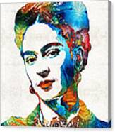 Frida Kahlo Art - Viva La Frida - By Sharon Cummings Canvas Print