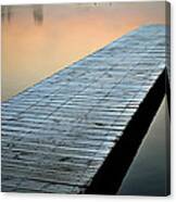 Frost On The Dock Canvas Print