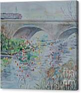 Fuerth Seven Arch Bridge Siebenbogenbruecke Canvas Print