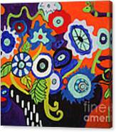 Funky Flowers 2 Canvas Print