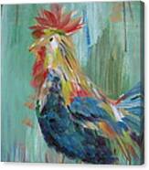 Funky Rooster Canvas Print