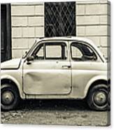 Funny Tiny Italian Car Canvas Print