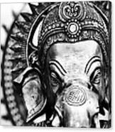 Ganesha Monochrome Canvas Print