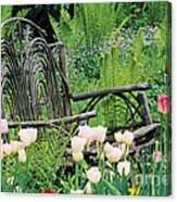 Garden Bench Canvas Print