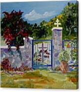 Gate At Tharri Monastery - Rhodes Canvas Print
