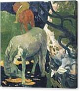 Gauguin, Paul 1848-1903. The White Canvas Print