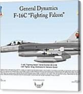 General Dynamics F-16c Fighting Falcon Canvas Print