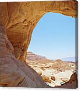 Geological Formation Of Timna National Canvas Print