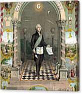 George Washington Freemason Canvas Print