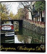 Georgetown Canal Poster Canvas Print