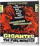 Gigantis The Fire Monster Canvas Print