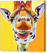 Giraffe - Sunflower Canvas Print