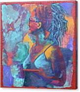 Girl With Dreads Canvas Print
