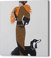 Girl With Orange Fur Canvas Print