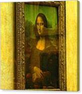 Glance At Mona Lisa Canvas Print