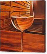 Glass Of Viognier Canvas Print