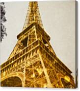 Glittery Paris Canvas Print